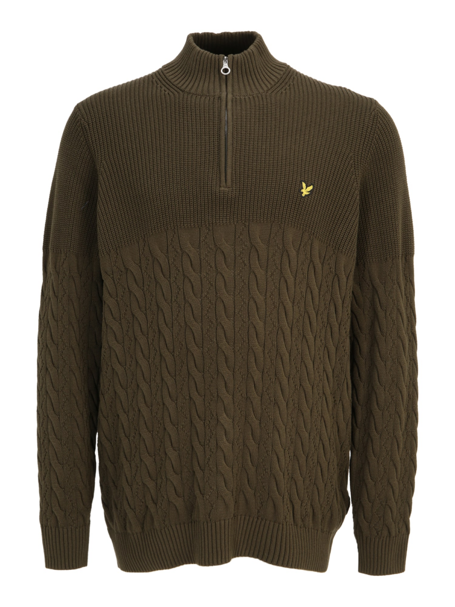 Lyle & Scott Big&Tall Pulóver  csokoládé / sárga / olíva-Ár