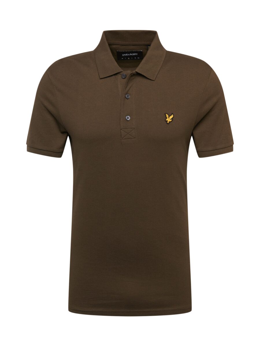 Lyle & Scott Póló  sötét barna / sárga-hu