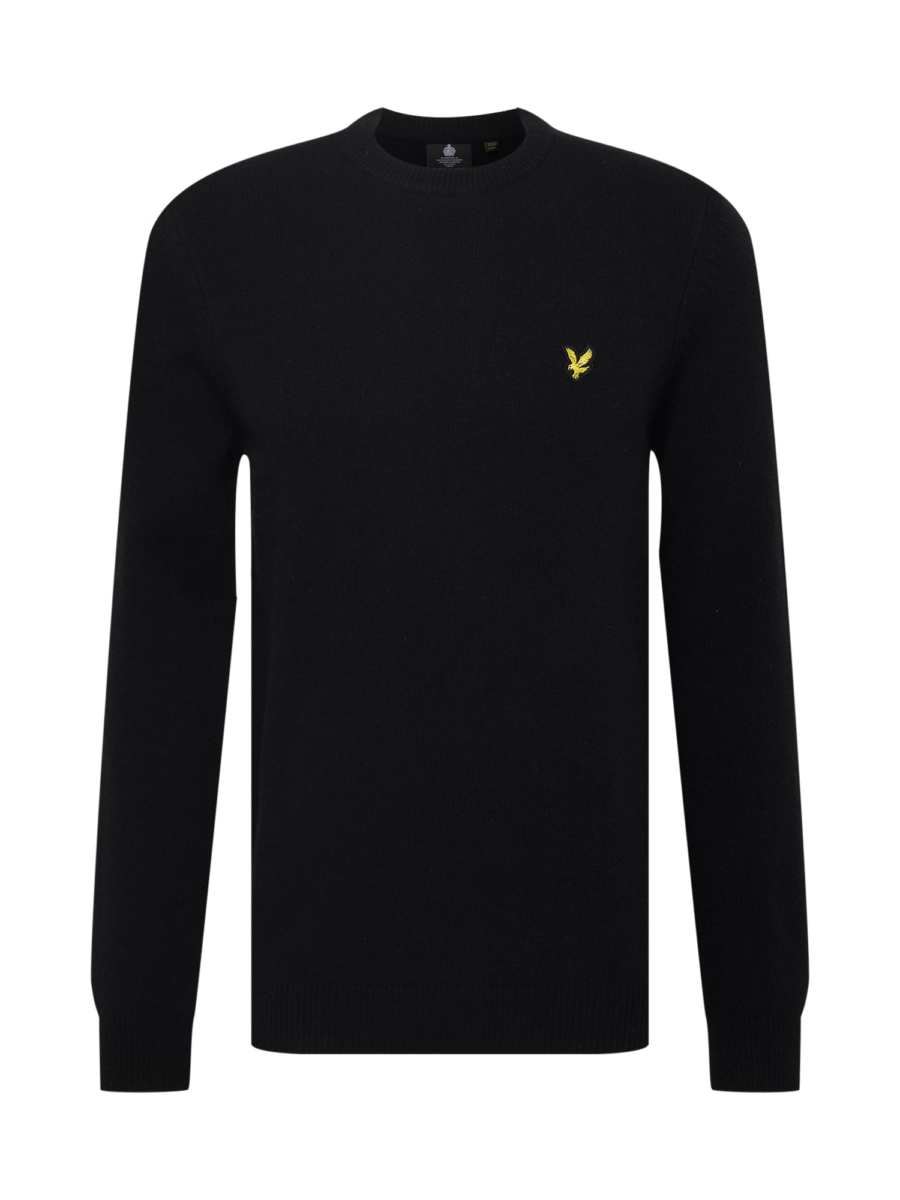 Lyle & Scott Pulóver  aranysárga / fekete melír-Hungary