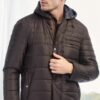 M8622 DEWBERRY MEN'S COAT-PLAIN BROWN