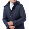 M8624 DEWBERRY MEN'S COAT-PLAIN NAVY BLUE