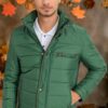 M8625 DEWBERRY MEN'S COAT-PLAIN GREEN