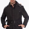 M8633 DEWBERRY MEN'S COAT-BLACK