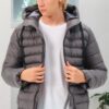 M8658 DEWBERRY MEN'S COAT-PLAIN ANTHRACITE