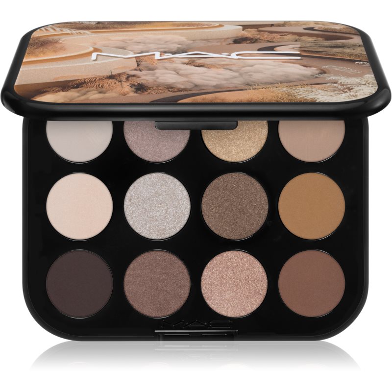 MAC Cosmetics Connect In Colour Eye Shadow Palette 12 shades szemhéjfesték paletta árnyalat Unfiltered Nudes 12