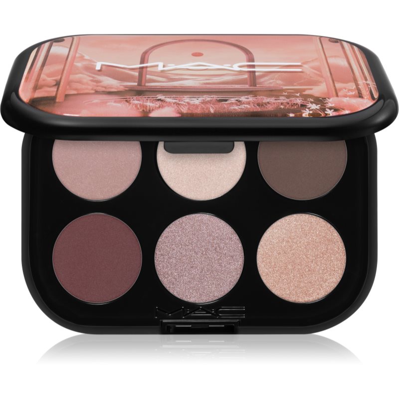 MAC Cosmetics Connect In Colour Eye Shadow Palette 6 shades szemhéjfesték paletta árnyalat Embedded In Burgundy 6
