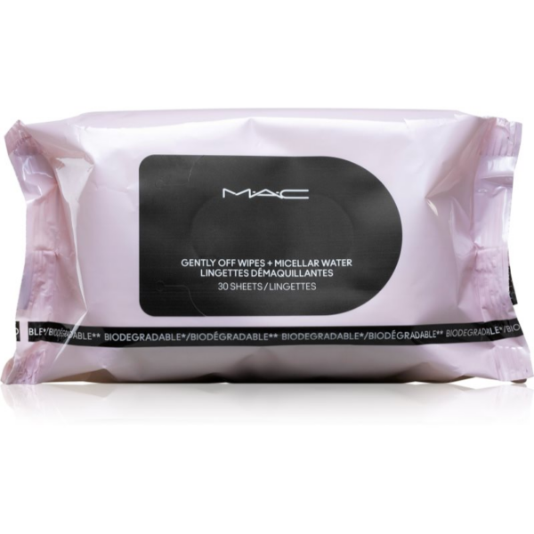 MAC Cosmetics Gently Off Wipes + Micellar Water Sminkeltávolító kendők 30 db-Ár