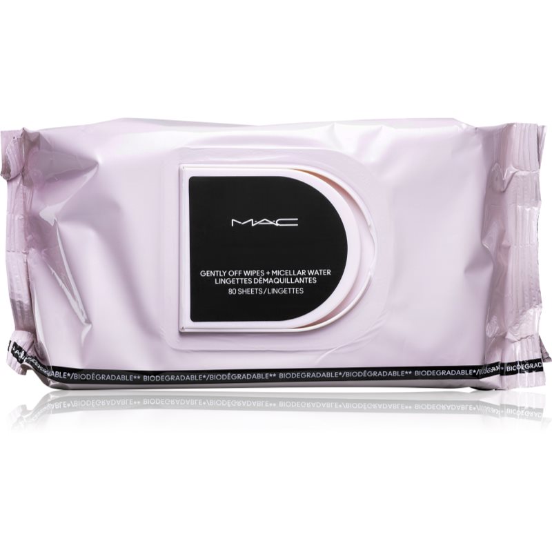 MAC Cosmetics Gently Off Wipes + Micellar Water Sminkeltávolító kendők 80 db-Ár