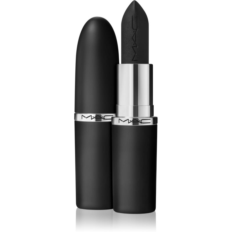 MAC Cosmetics MACximal Silky Matte Lipstick mattító rúzs árnyalat Caviar 3