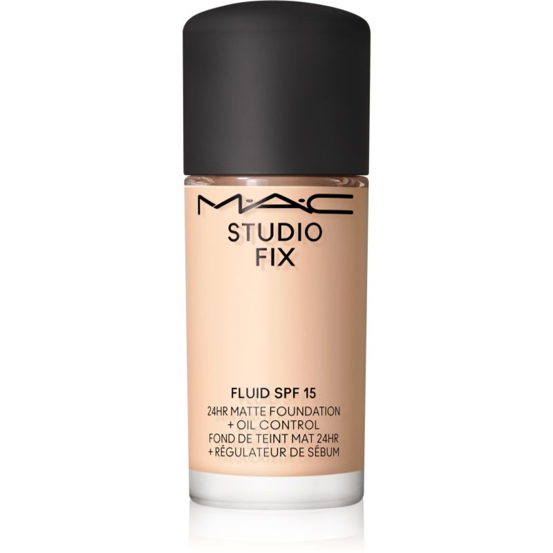 MAC Cosmetics Mini Studio Fix Fluid SPF 15 24HR Matte Foundation + Oil Control mattító alapozó SPF 15 árnyalat NC10 15 ml-Ár