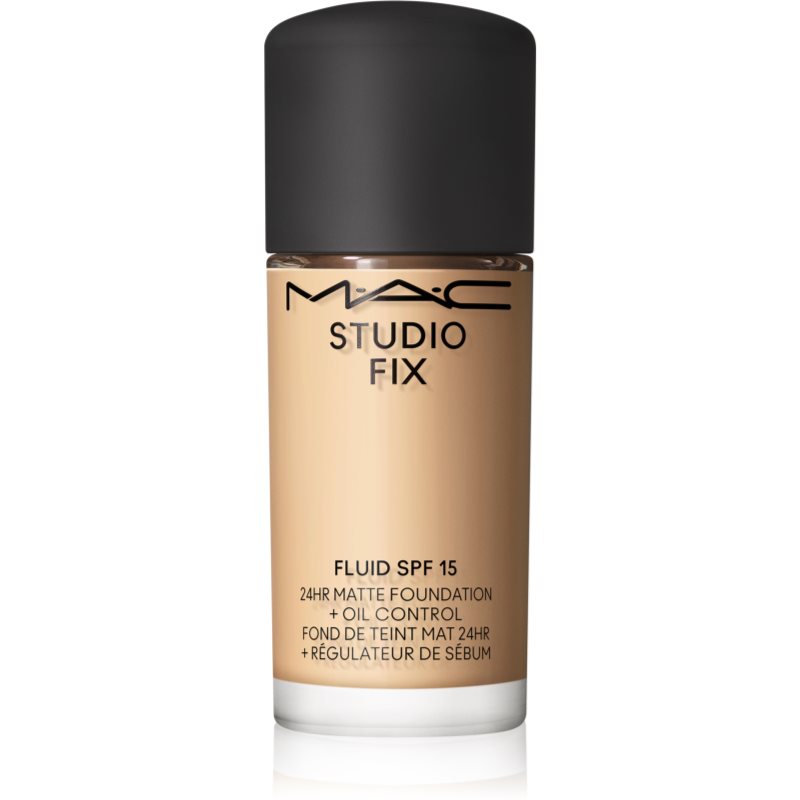 MAC Cosmetics Mini Studio Fix Fluid SPF 15 24HR Matte Foundation + Oil Control mattító alapozó SPF 15 árnyalat NC17 15 ml-Ár