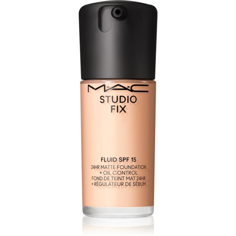 MAC Cosmetics Studio Fix Fluid SPF 15 24HR Matte Foundation + Oil Control mattító alapozó SPF 15 árnyalat N4 30 ml-Ár