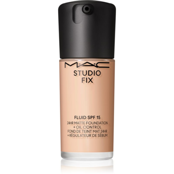 MAC Cosmetics Studio Fix Fluid SPF 15 24HR Matte Foundation + Oil Control mattító alapozó SPF 15 árnyalat N4.5 30 ml-Ár