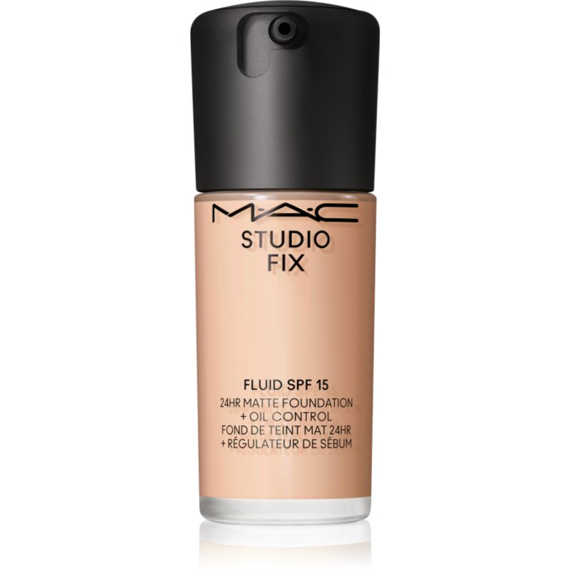 MAC Cosmetics Studio Fix Fluid SPF 15 24HR Matte Foundation + Oil Control mattító alapozó SPF 15 árnyalat N4.5 30 ml-Ár
