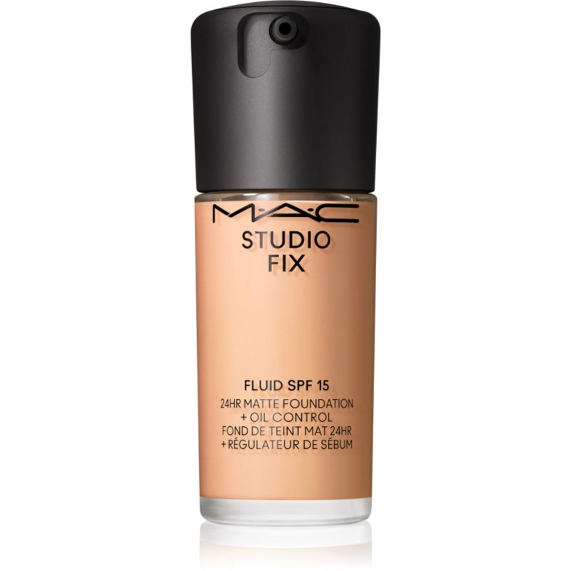 MAC Cosmetics Studio Fix Fluid SPF 15 24HR Matte Foundation + Oil Control mattító alapozó SPF 15 árnyalat N6.5 30 ml-Ár
