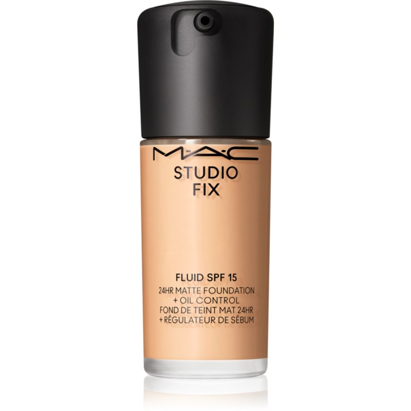 MAC Cosmetics Studio Fix Fluid SPF 15 24HR Matte Foundation + Oil Control mattító alapozó SPF 15 árnyalat NC17 30 ml-Ár