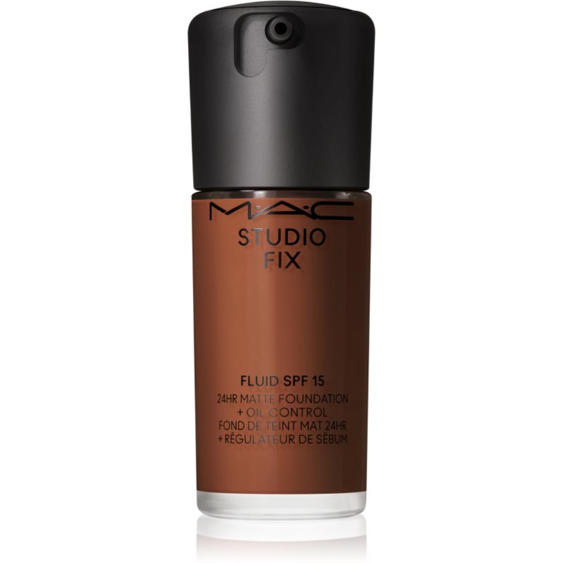 MAC Cosmetics Studio Fix Fluid SPF 15 24HR Matte Foundation + Oil Control mattító alapozó SPF 15 árnyalat NC63 30 ml-Ár