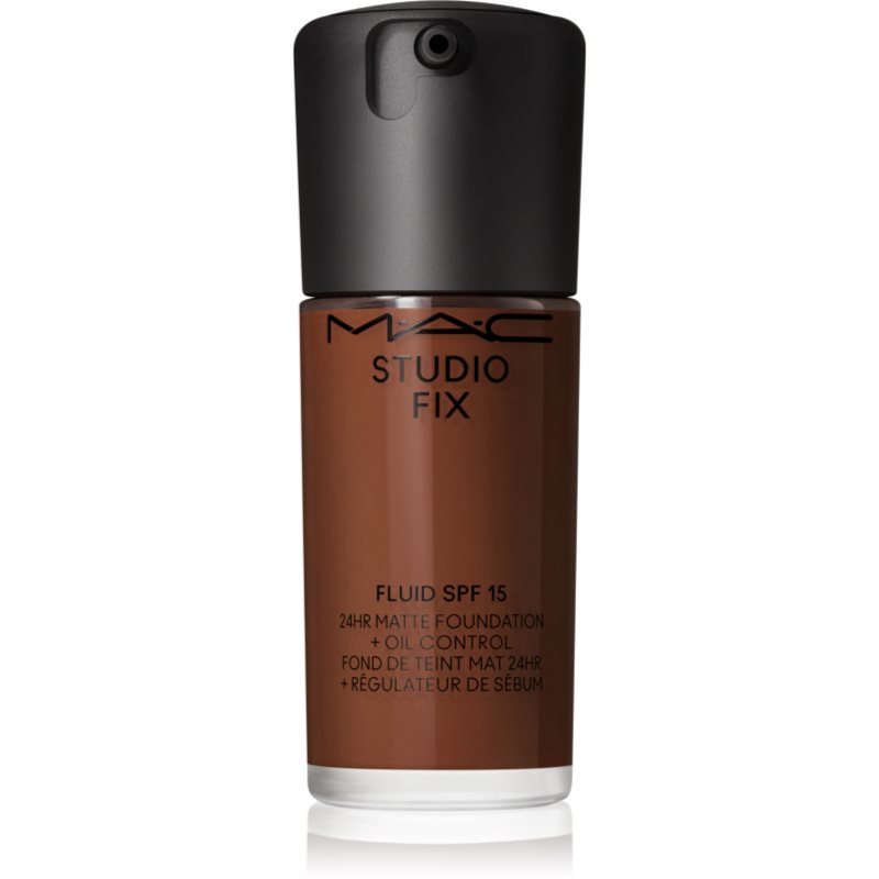 MAC Cosmetics Studio Fix Fluid SPF 15 24HR Matte Foundation + Oil Control mattító alapozó SPF 15 árnyalat NW55 30 ml-Ár