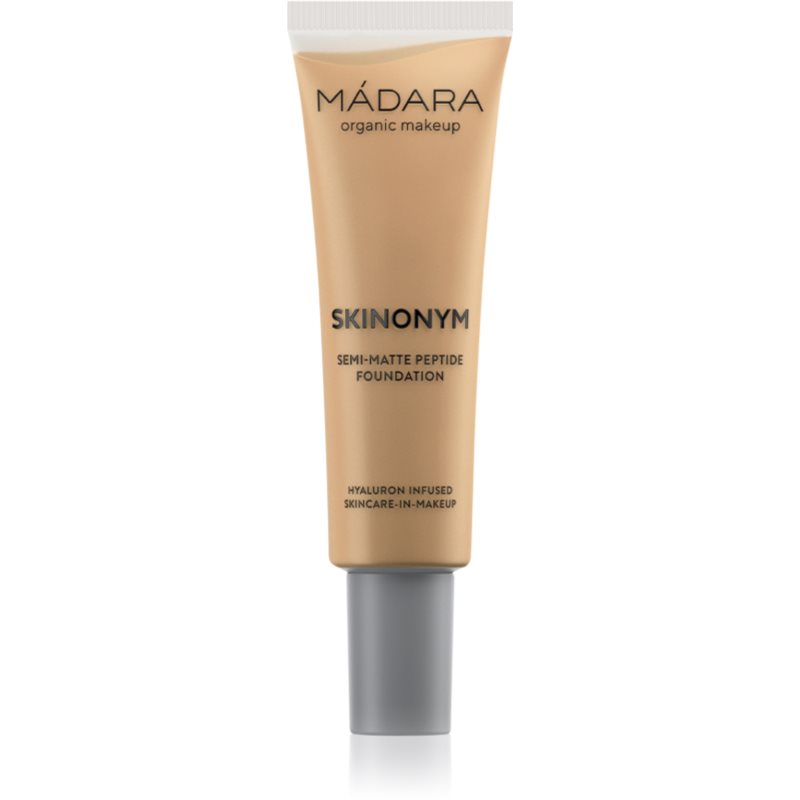 MÁDARA Skinonym Semi-Matte Peptide tartós alapozó peptidekkel árnyalat Golden Sand 50 30 ml-Ár