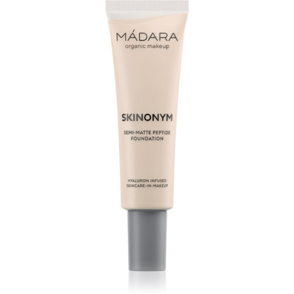 MÁDARA Skinonym Semi-Matte Peptide tartós alapozó peptidekkel árnyalat Porcelain 10 30 ml-Ár