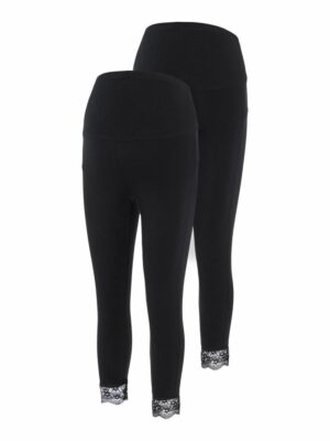 MAMALICIOUS Leggings 'MLELIANA'  fekete-hu