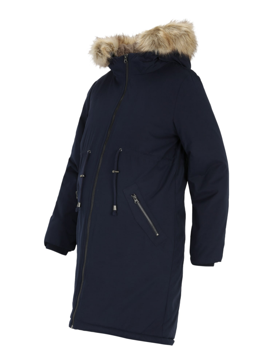 MAMALICIOUS Téli parka 'Amy'  éjkék / világosbarna-Ár
