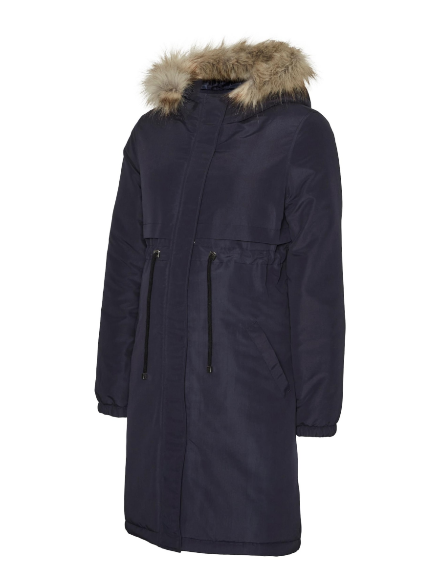 MAMALICIOUS Téli parka 'Jessi'  bézs / éjkék-Hungary