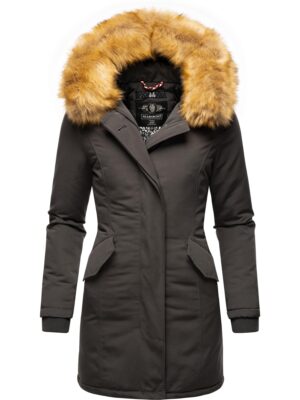 MARIKOO Téli parka 'Karmaa'  barna / antracit