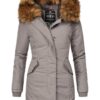 MARIKOO Téli parka 'Karmaa'  zerge / szürke