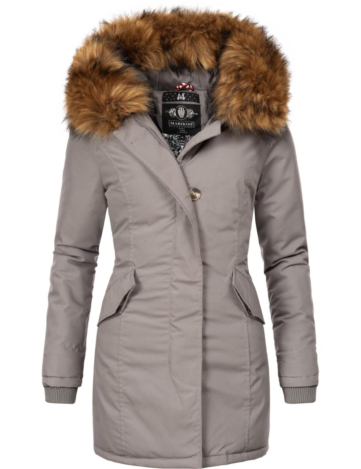 MARIKOO Téli parka 'Karmaa'  zerge / szürke