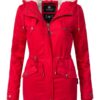 MARIKOO Téli parka 'Manolya'  piros-hu
