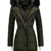MARIKOO Télikabátok 'Moonshine'  khaki / fekete-hu