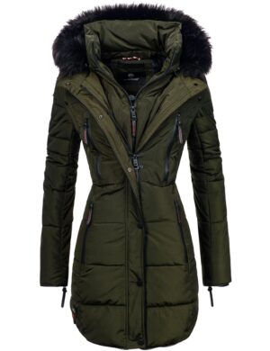 MARIKOO Télikabátok 'Moonshine'  khaki / fekete-hu