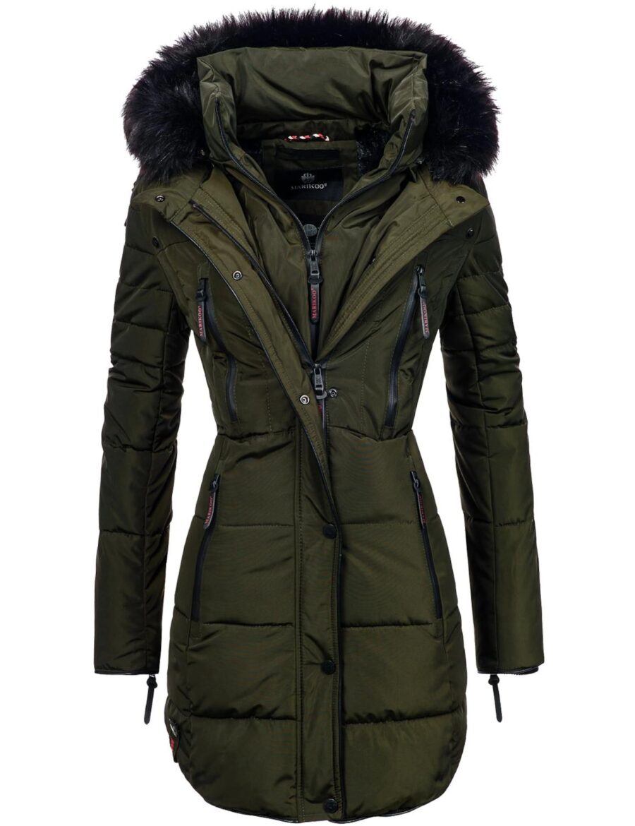 MARIKOO Télikabátok 'Moonshine'  khaki / fekete-hu