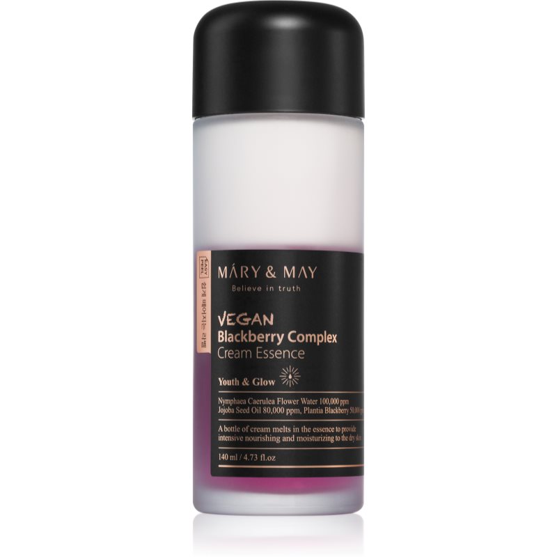 MARY & MAY Blackberry Complex Cream Essence koncentrált hidratáló esszencia az érzékeny arcbőrre 140 ml-Ár