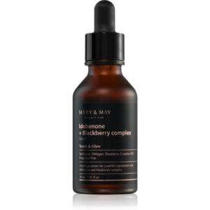 MARY & MAY Idebenone + Blackberry Complex Serum antioxidáns szérum az élénk és kisimított arcbőrért 30 ml-Ár