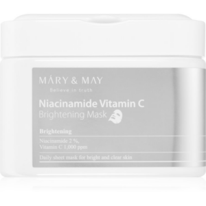 MARY & MAY Niacinamide Vitamin C Brightening Mask fátyolmaszk szett az élénk bőrért 30 db-Ár