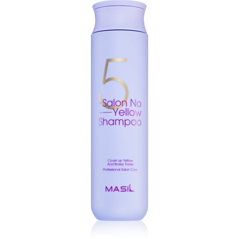 MASIL 5 Salon No Yellow lila sampon semlegesíti a sárgás tónusokat 300 ml-Ár