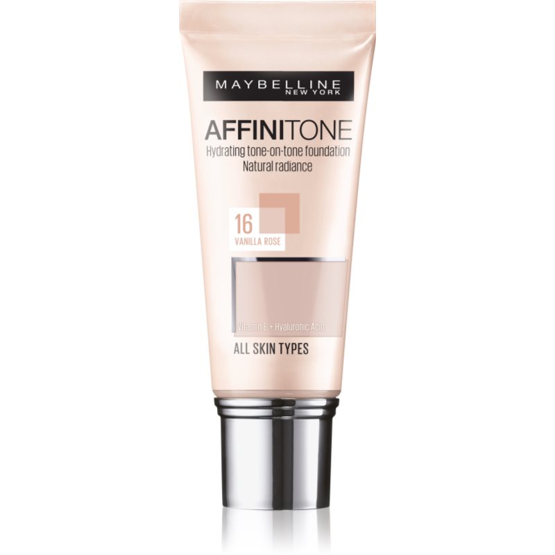 MAYBELLINE NEW YORK Affinitone hidratáló alapozó árnyalat 16 Vanilla Rose 30 ml-Ár