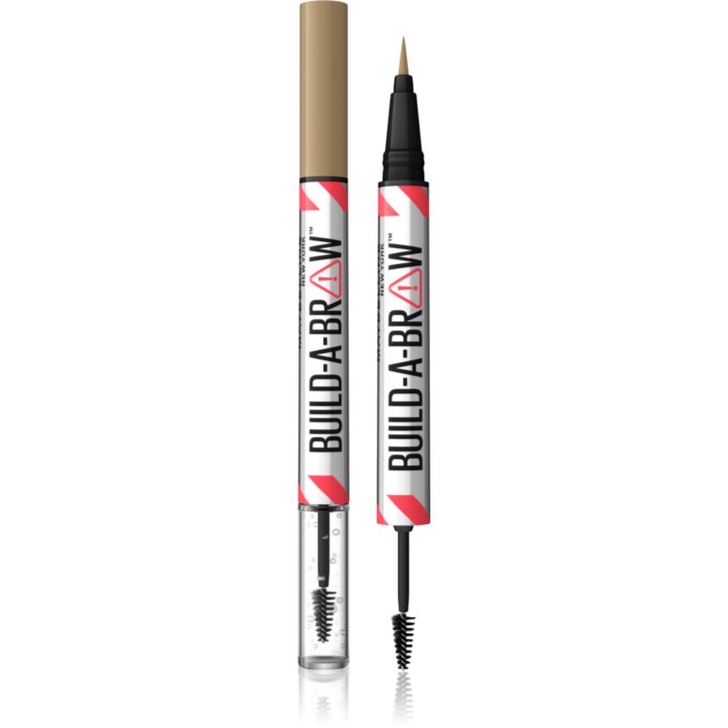 MAYBELLINE NEW YORK Build-A-Brow Kétoldalú szemöldök ceruza a formáért és a fixálásért árnyalat 250 Blonde 1 db-Ár