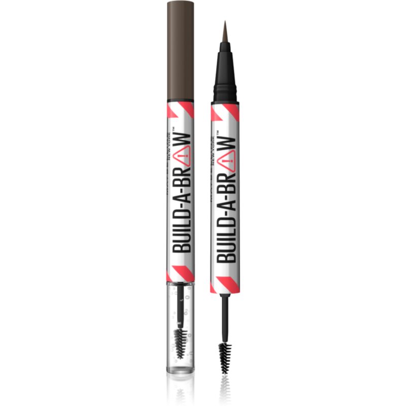 MAYBELLINE NEW YORK Build-A-Brow Kétoldalú szemöldök ceruza a formáért és a fixálásért árnyalat 262 Black Brown 1 db