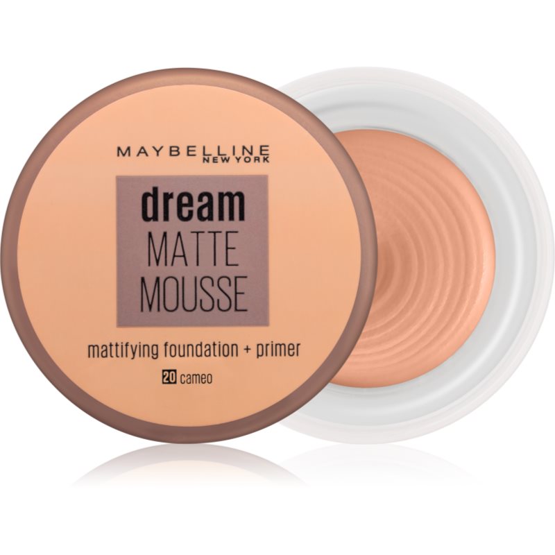 MAYBELLINE NEW YORK Dream Matte Mousse mattító alapozó árnyalat 20 Cameo 18 ml-Ár