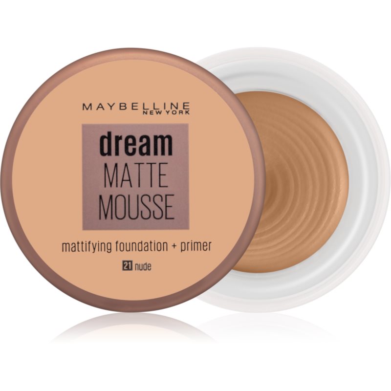 MAYBELLINE NEW YORK Dream Matte Mousse mattító alapozó árnyalat 21 Nude 18 ml-Ár