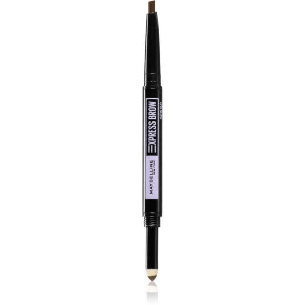 MAYBELLINE NEW YORK Express Brow Satin Duo ceruza és púder szemöldökre duo árnyalat 02 - Medium Brown-Ár
