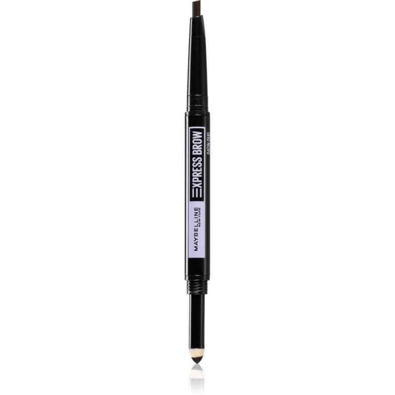MAYBELLINE NEW YORK Express Brow Satin Duo ceruza és púder szemöldökre duo árnyalat 04 - Dark Brown-Ár