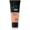MAYBELLINE NEW YORK Fit Me! Matte+Poreless pórusösszehúzó és mattító alapozó normál és olajos bőrre árnyalat 250 Sun Beige 30 ml-Eredeti