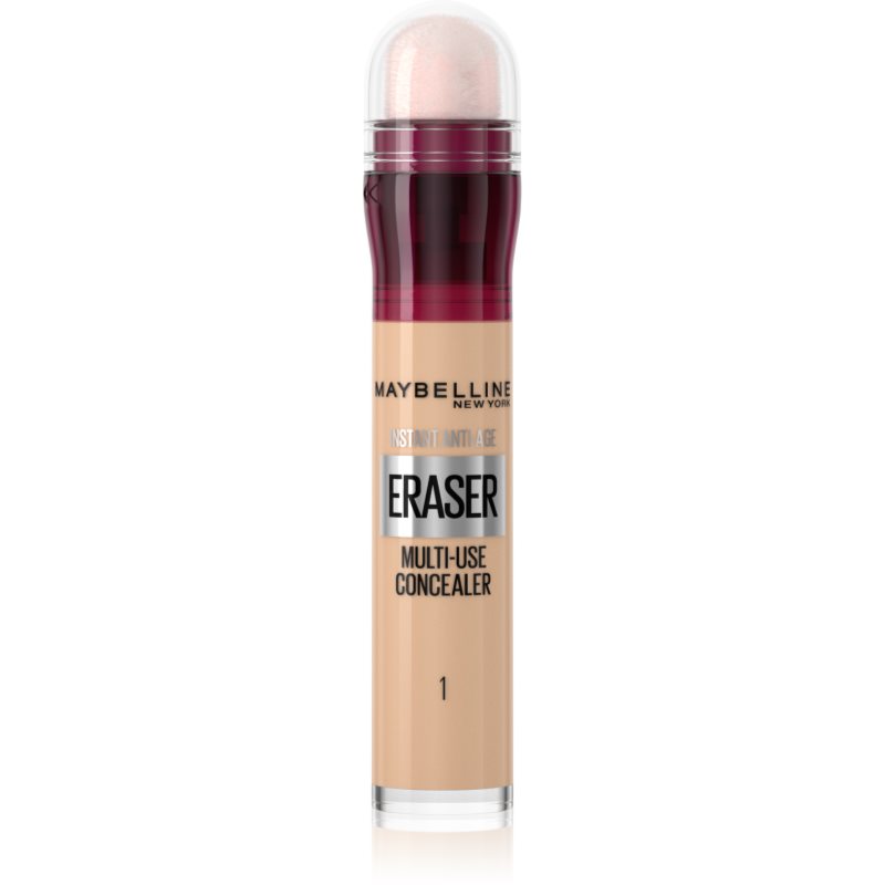 MAYBELLINE NEW YORK Instant Anti Age Eraser folyékony korrektor szivacsos applikátorral árnyalat 01 Light 6.8 ml-Eredeti
