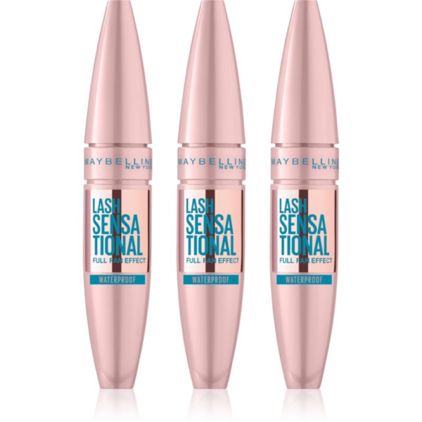 MAYBELLINE NEW YORK Lash Sensational vízálló szempillaspirál 3x9.4 ml-ár