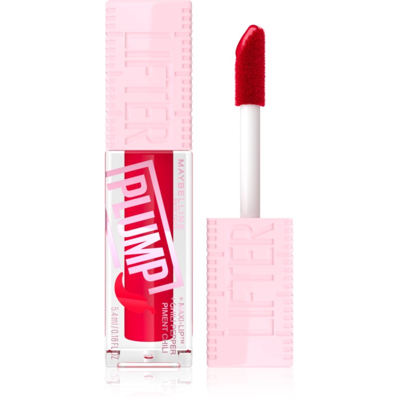 MAYBELLINE NEW YORK Lifter Plump ajakfény nagyobbító hatás árnyalat 004 Red Flag 5.4 ml-Ár