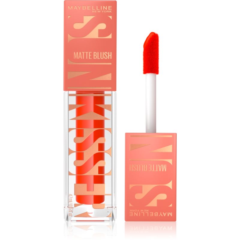 MAYBELLINE NEW YORK Sunkisser Matte folyékony arcpirosító matt hatással árnyalat 35 Spritzy Orange 4.7 ml-ár
